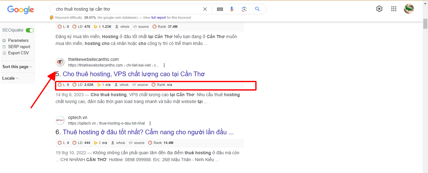 Phan tich website chuan SEO tai Can Tho