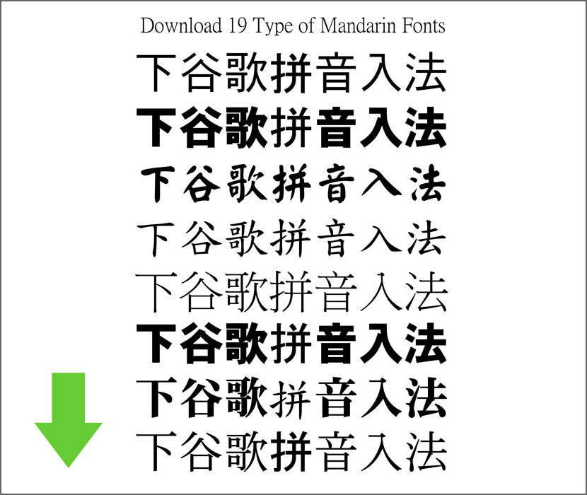 Tải về font chữ tiếng Trung - Web Bình Dương giá rẻ